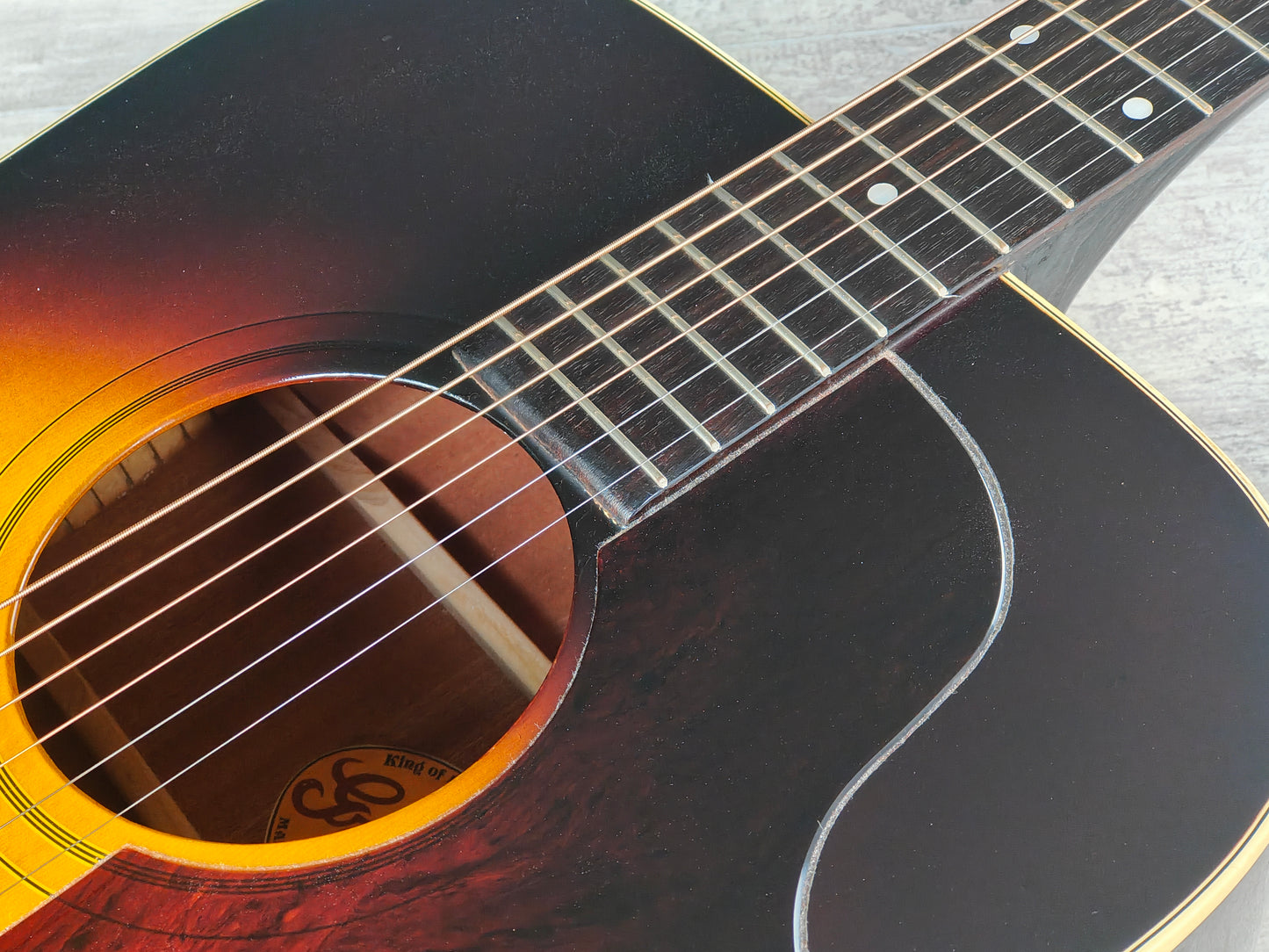 1978 Greco Japan Model 101 Dreadnought Acoustic (Brown Sunburst)