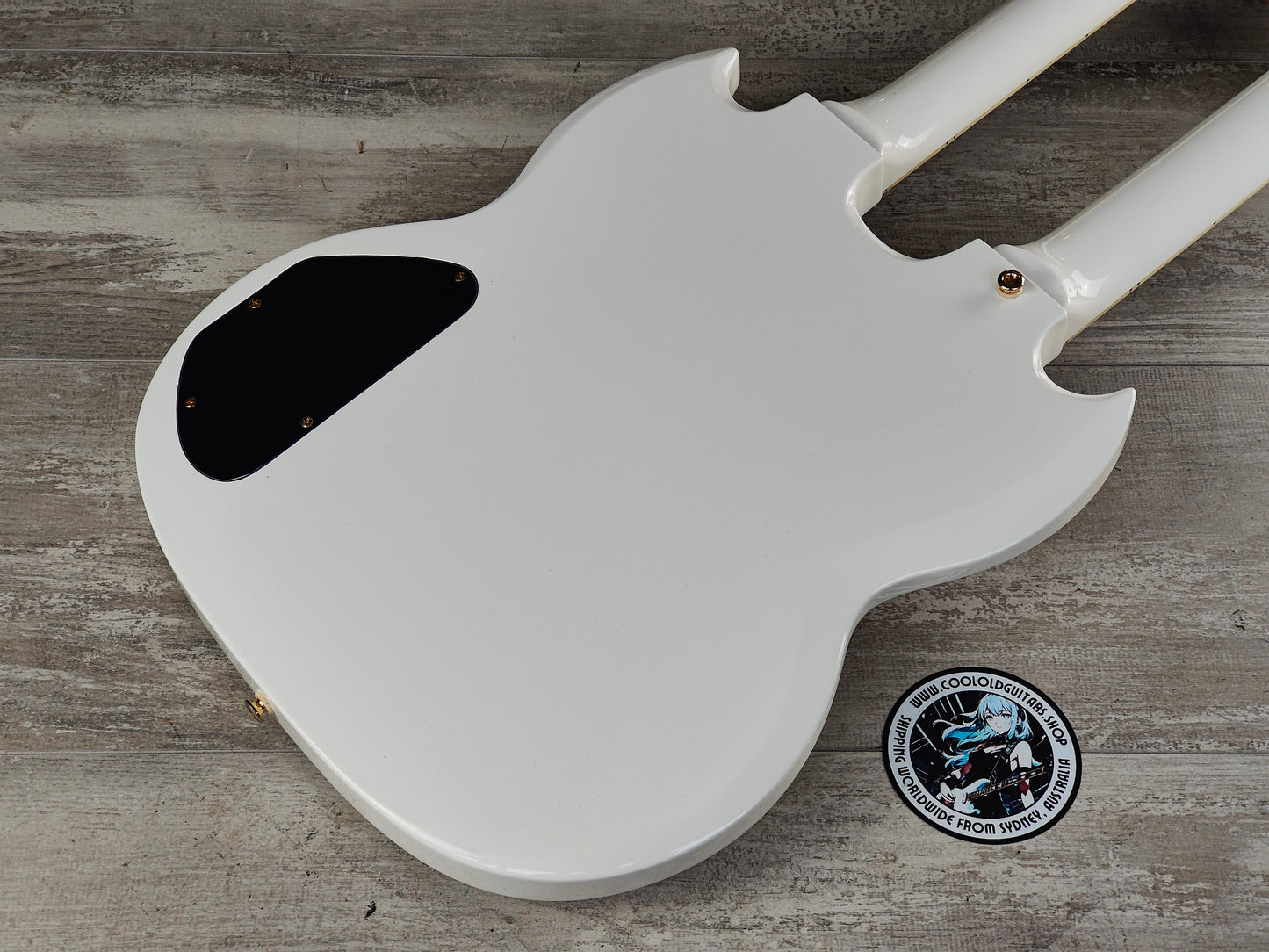 2015 Epiphone G-1275 Limited Edition Double Neck SG (Alpine White)