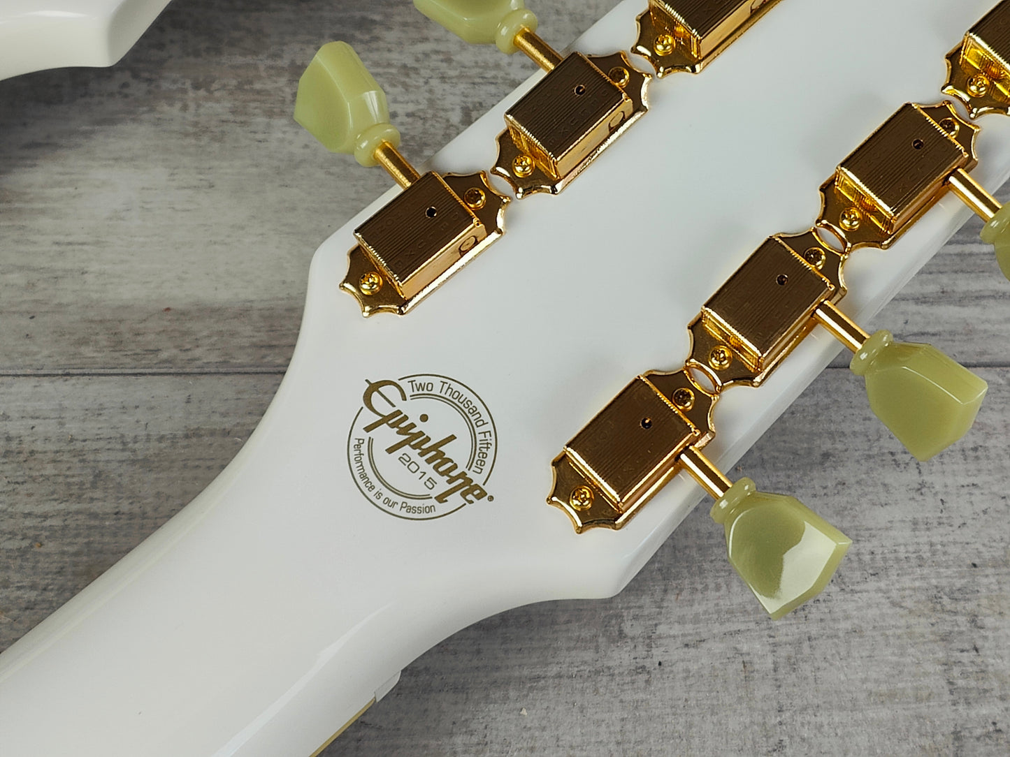 2015 Epiphone G-1275 Limited Edition Double Neck SG (Alpine White)