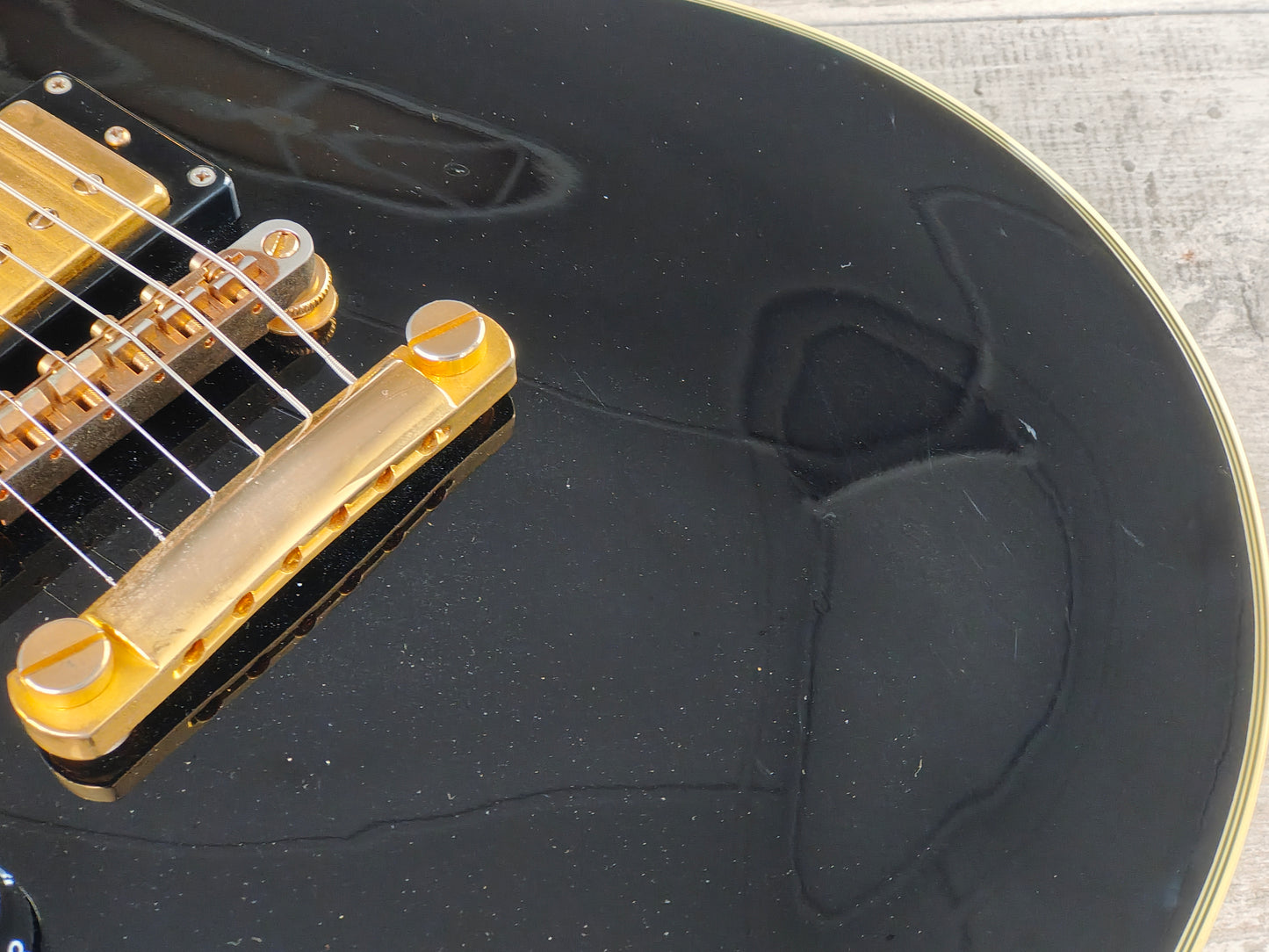 2010 Tokai ALS60L Left Handed LH Les Paul Custom (Black)