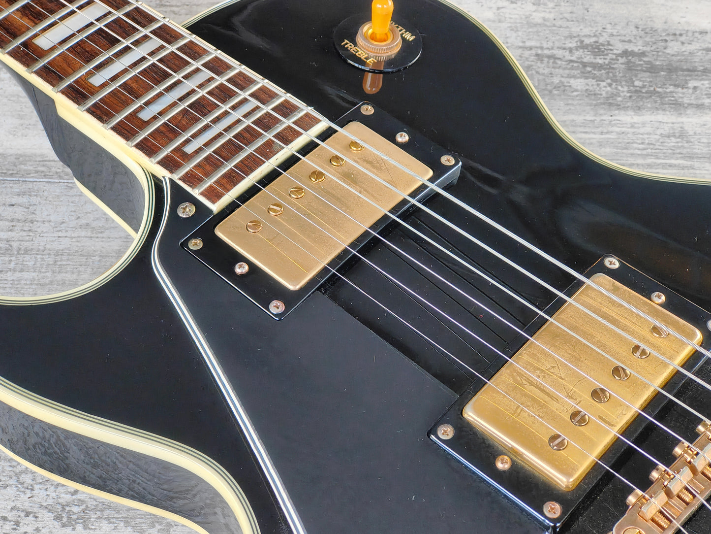 2010 Tokai ALS60L Left Handed LH Les Paul Custom (Black)