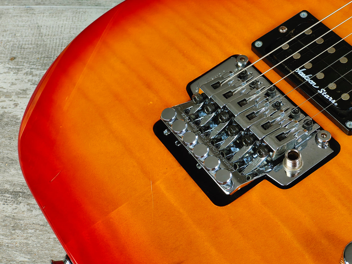 2005 Grover Jackson Stars Japan DK-03 HH Reverse Headstock Dinky (Amber Sunburst)
