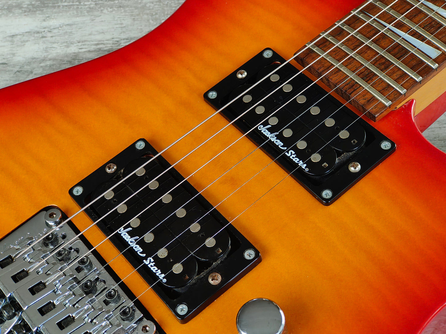 2005 Grover Jackson Stars Japan DK-03 HH Reverse Headstock Dinky (Amber Sunburst)