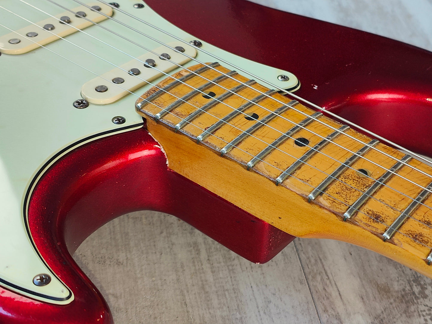 2002 Fender USA Stratocaster Partscaster (Metallic Sparkle Red)
