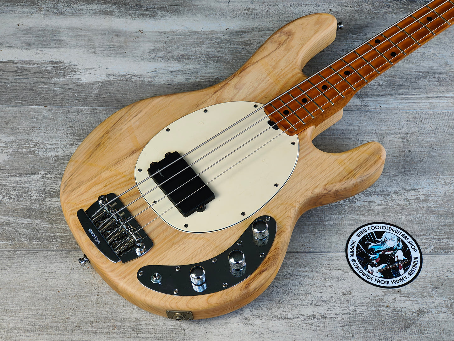 1999 Ernie Ball Music Man USA Stingray Bass (Natural)
