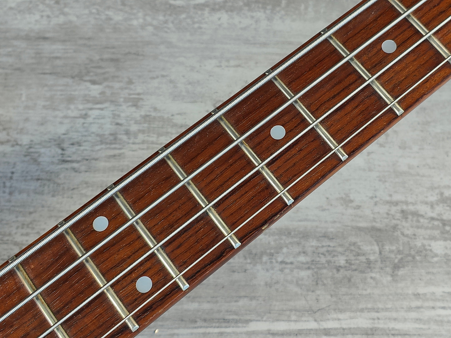 1999 Epiphone Japan EB-3 SG Double Cutaway Bass w/Hipshot Bridge (Heritage Cherry)