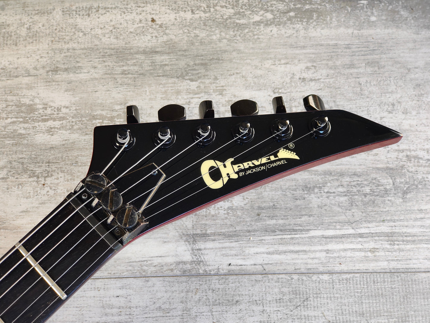 1989 Charvel Model 5A Neckthrough Superstrat w/Bareknuckle (Metallic Red)