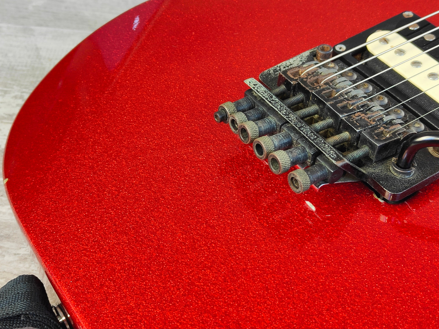 1989 Charvel Model 5A Neckthrough Superstrat w/Bareknuckle (Metallic Red)