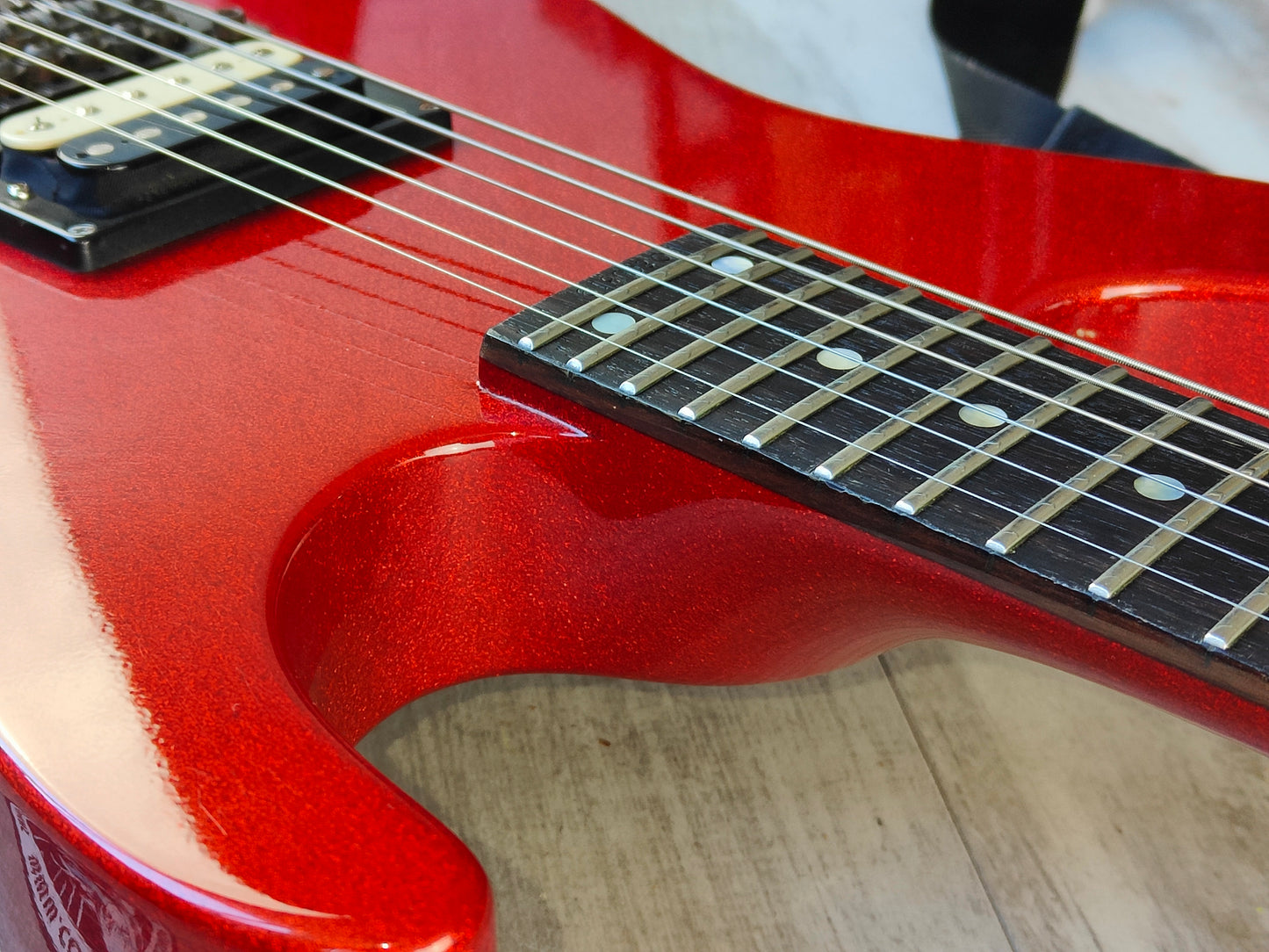 1989 Charvel Model 5A Neckthrough Superstrat w/Bareknuckle (Metallic Red)