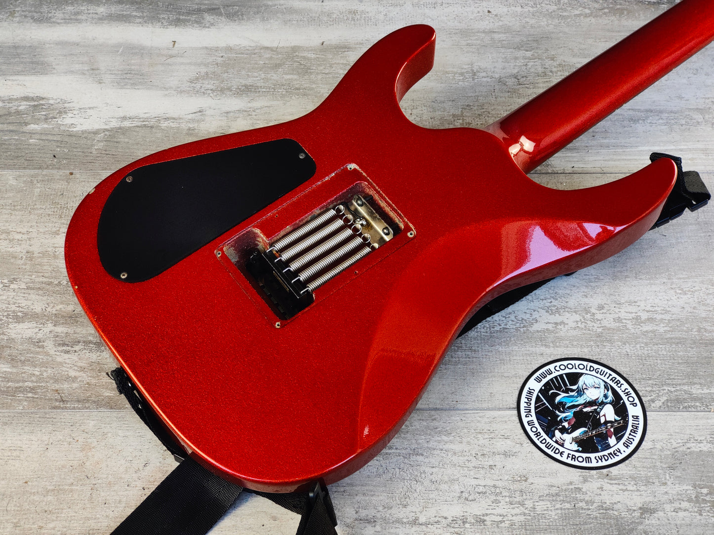 1989 Charvel Model 5A Neckthrough Superstrat w/Bareknuckle (Metallic Red)