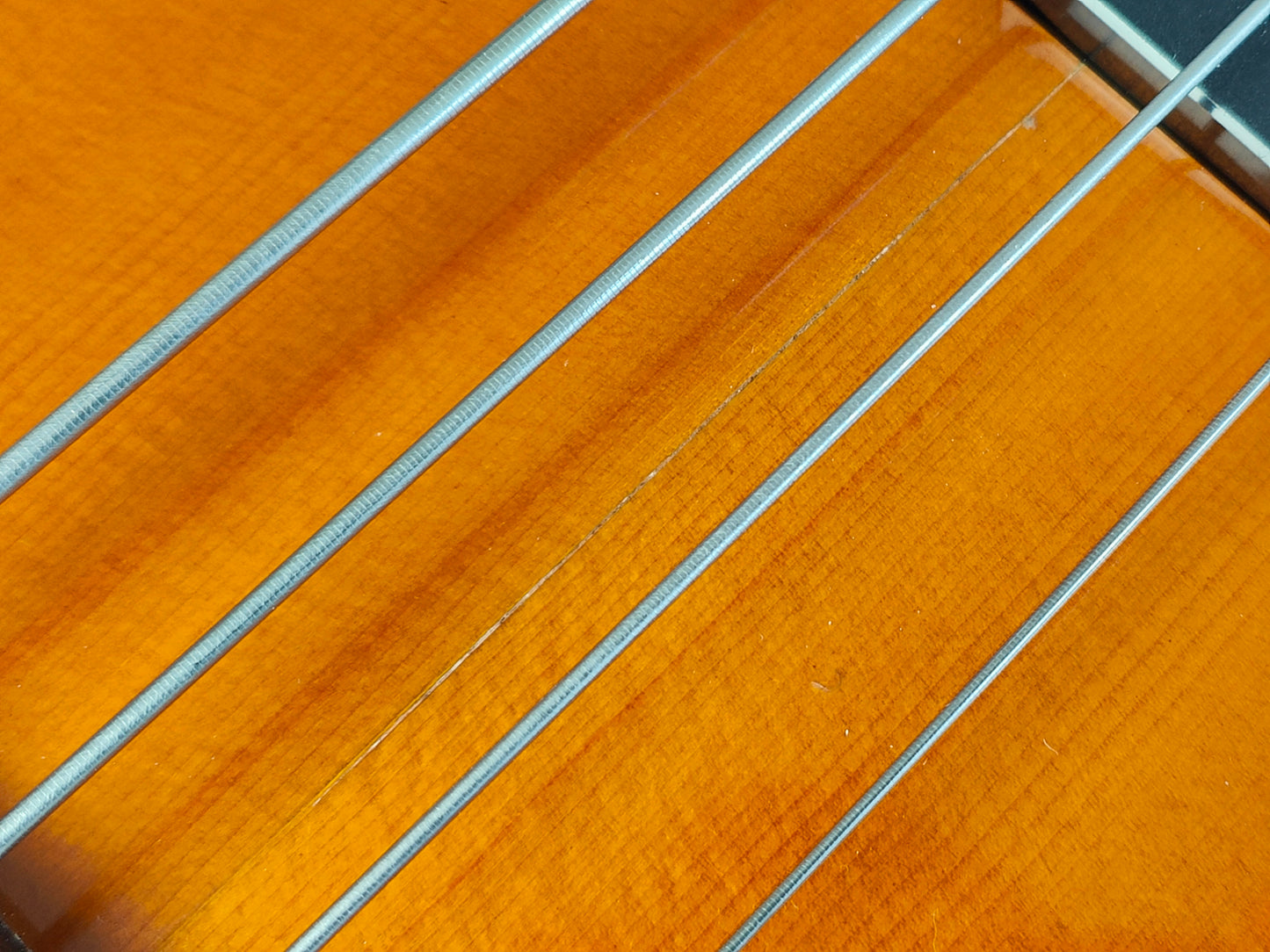 1991 Fender Japan PBAC-100FL Fretless Thinline Electric/Acoustic Precision Bass (Sunburst)