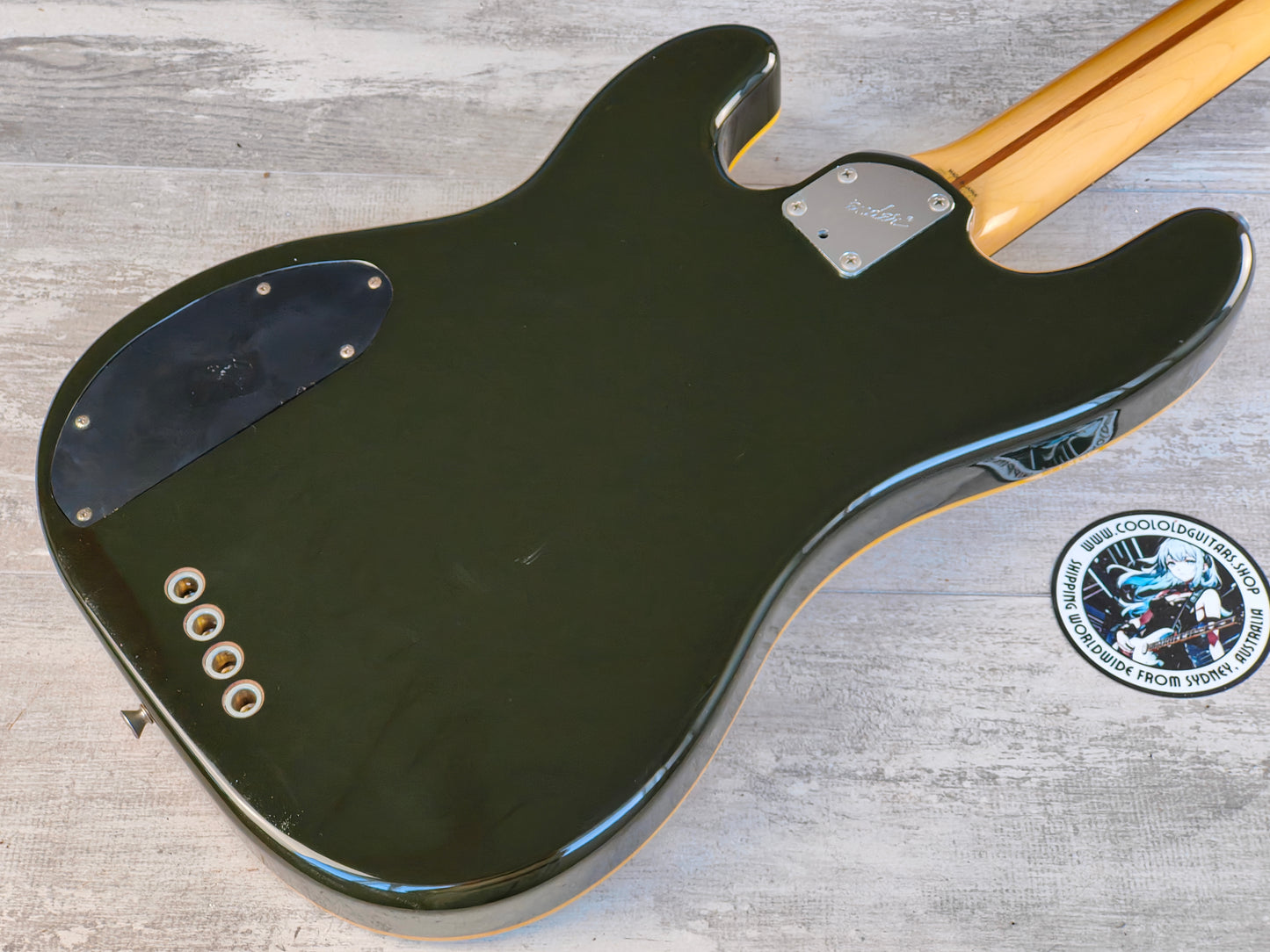 1991 Fender Japan PBAC-100FL Fretless Thinline Electric/Acoustic Precision Bass (Sunburst)