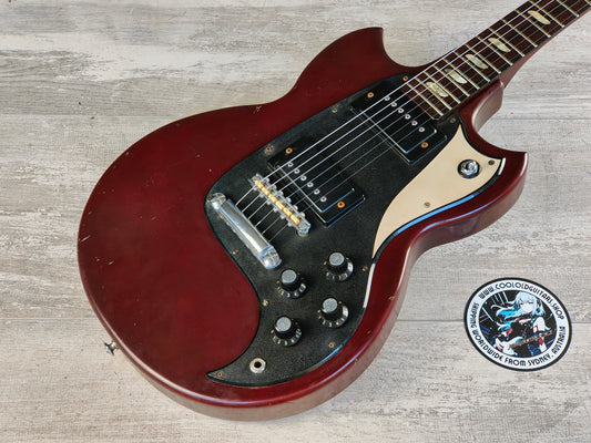 1973 Yamaha Japan SG-35 Double Cutaway SG (Wine Red)