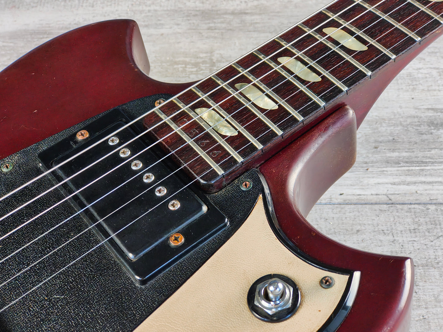 1973 Yamaha Japan SG-35 Double Cutaway SG (Wine Red)