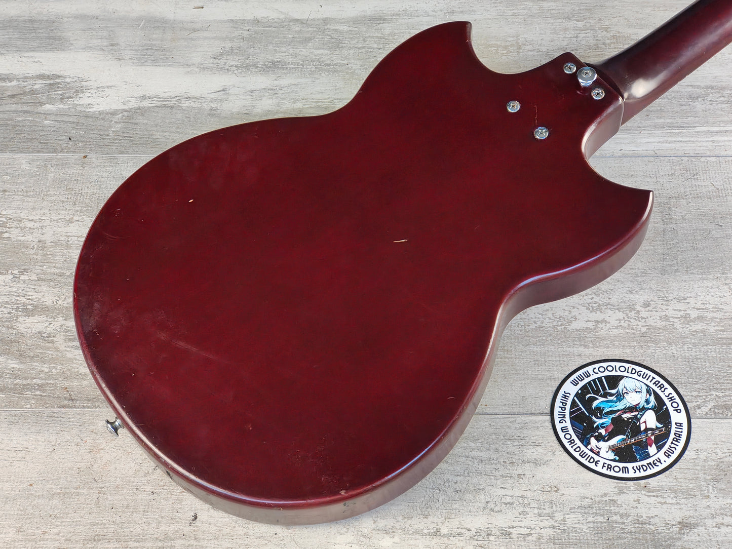 1973 Yamaha Japan SG-35 Double Cutaway SG (Wine Red)