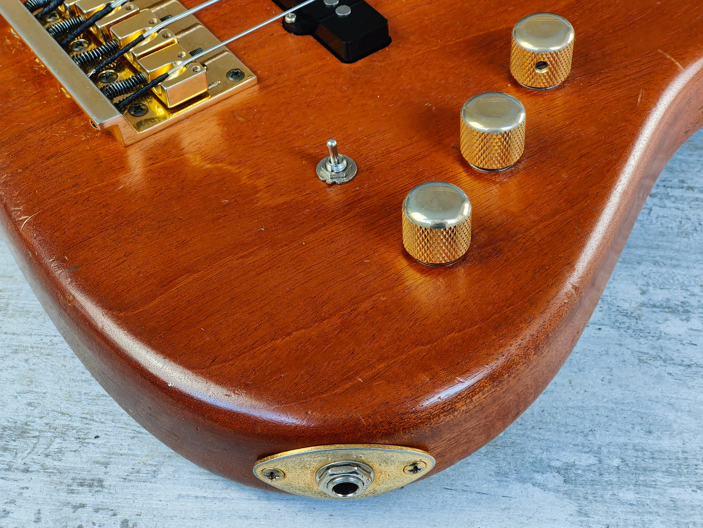 1990's Levinson Blade Japan B4 Fretless Jazz Bass (Stained Brown)