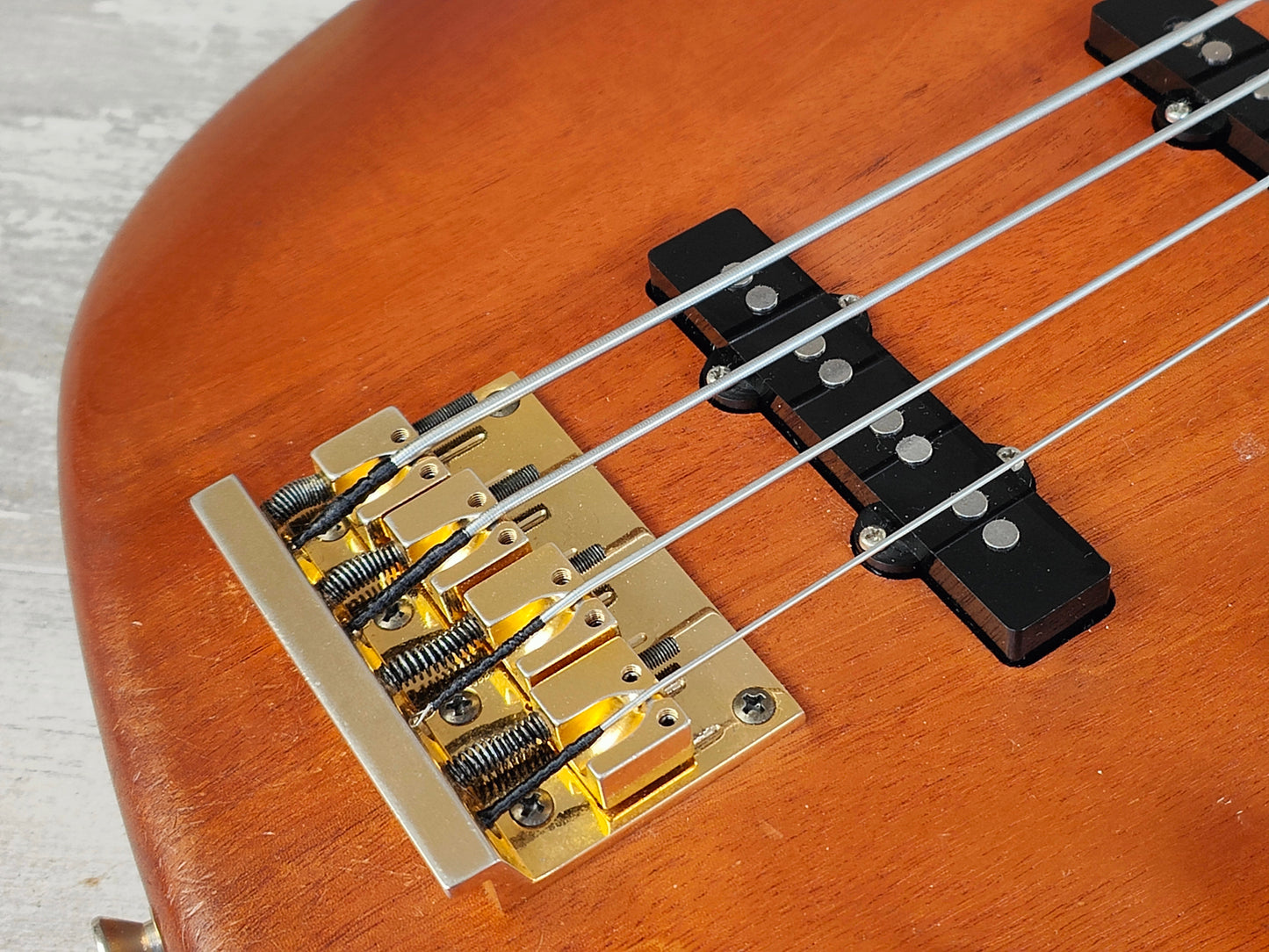 1990's Levinson Blade Japan B4 Fretless Jazz Bass (Stained Brown)