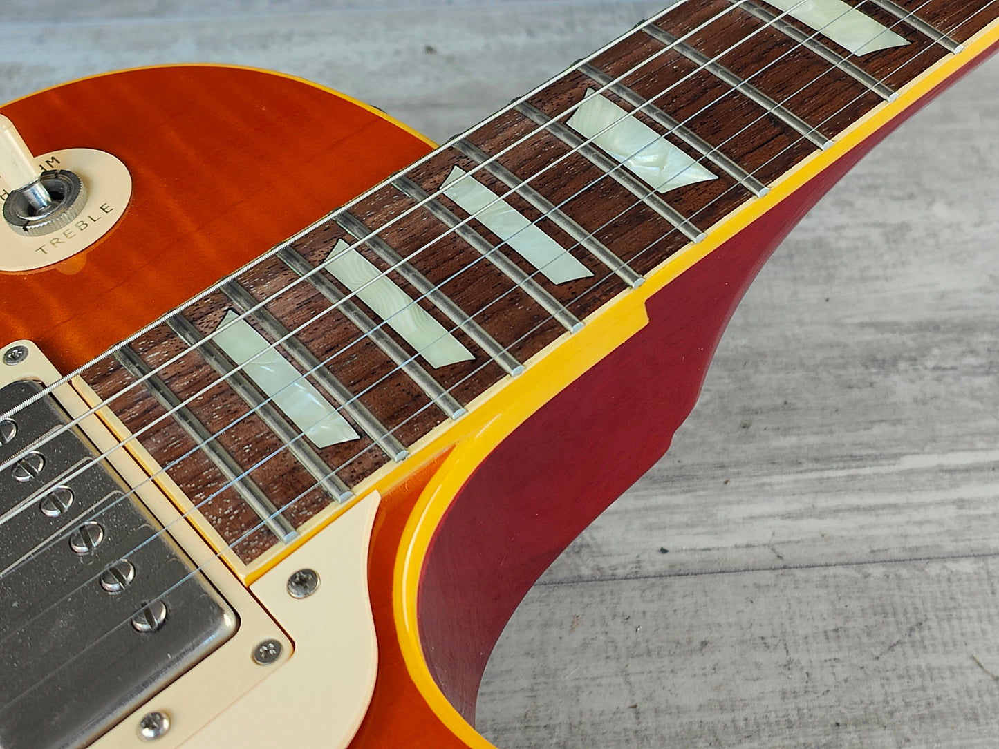 2003 Epiphone Japan Elite Les Paul Standard Plus (Faded Cherry Sunburst)