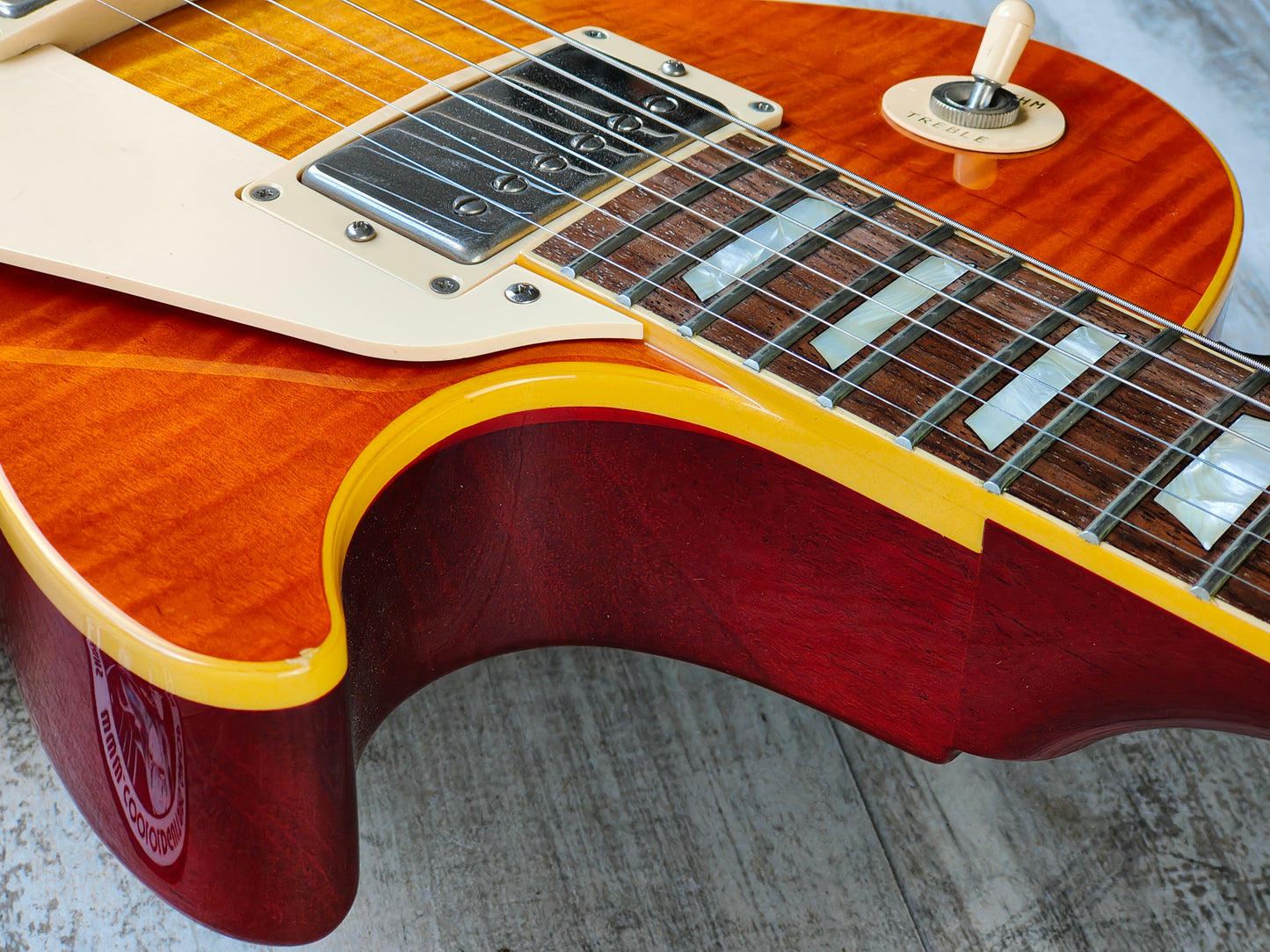 2003 Epiphone Japan Elite Les Paul Standard Plus (Faded Cherry Sunburst)