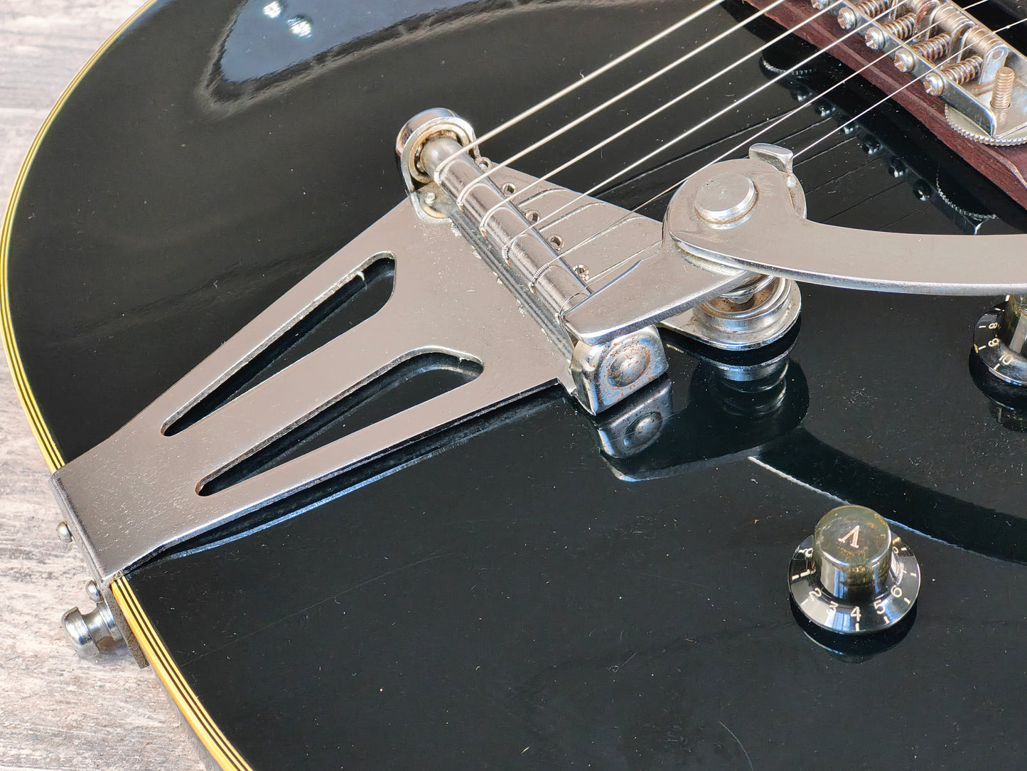 1960's Greco Japan EG-135 Hollowbody Electric Guitar (Black)