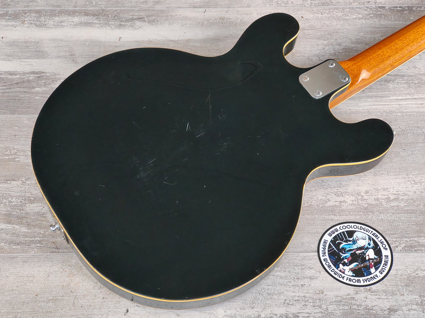 1960's Greco Japan EG-135 Hollowbody Electric Guitar (Black)