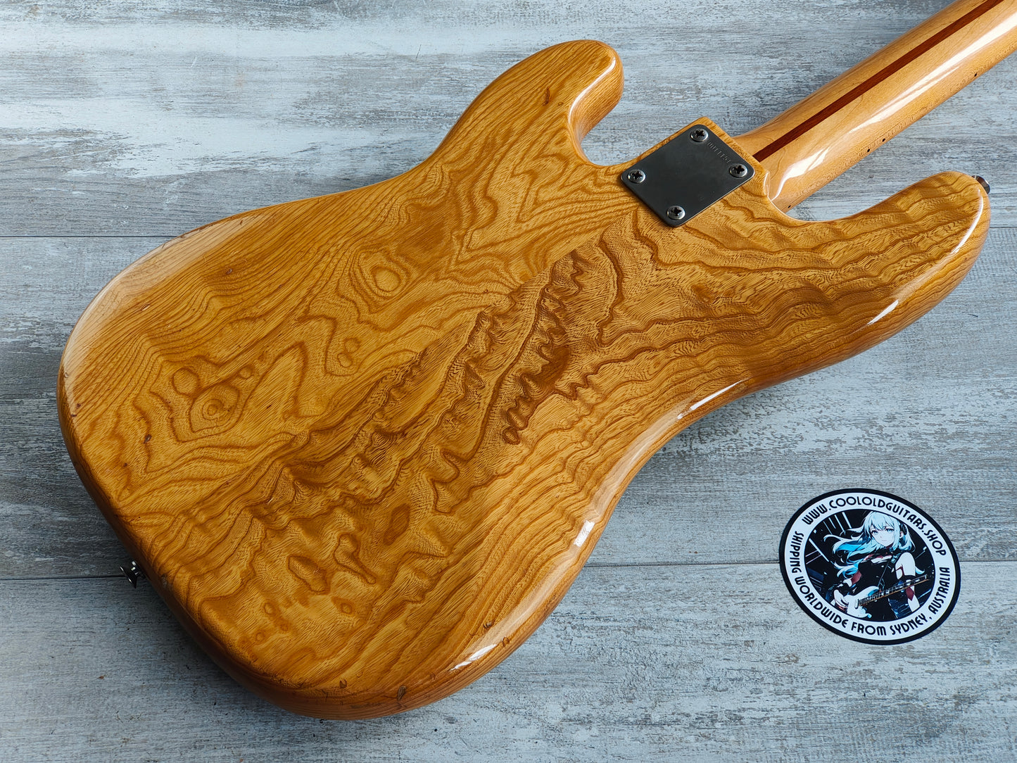 1980 Tokai Japan PB Hard Puncher Precision Bass (Curly Natural Ash)