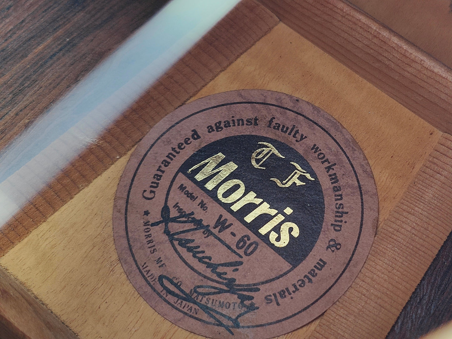 1980's Morris W-60 Japanese Vintage Acoustic Dreadnought "Hummingbird" (Natural)