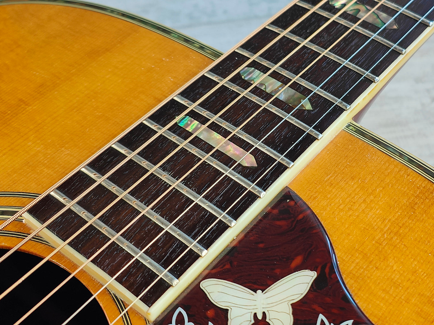 1980's Morris W-60 Japanese Vintage Acoustic Dreadnought "Hummingbird" (Natural)