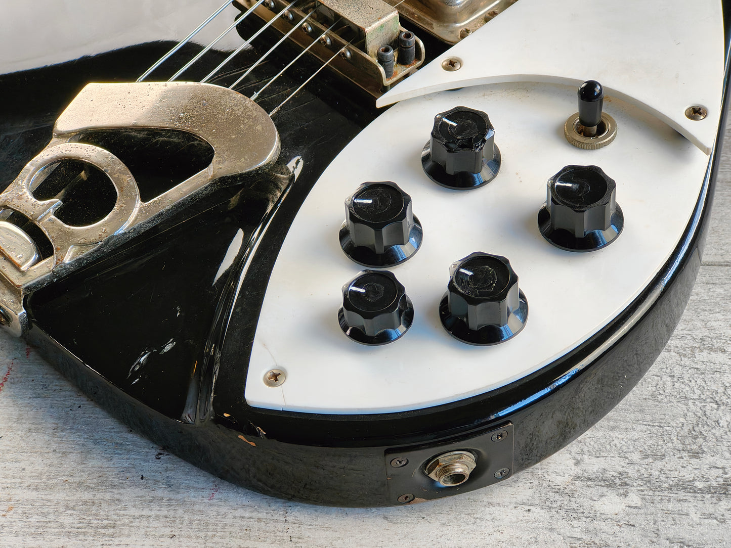 1987 Greco Japan JLG-80 320 John Lennon Model Double Cutaway (Black)