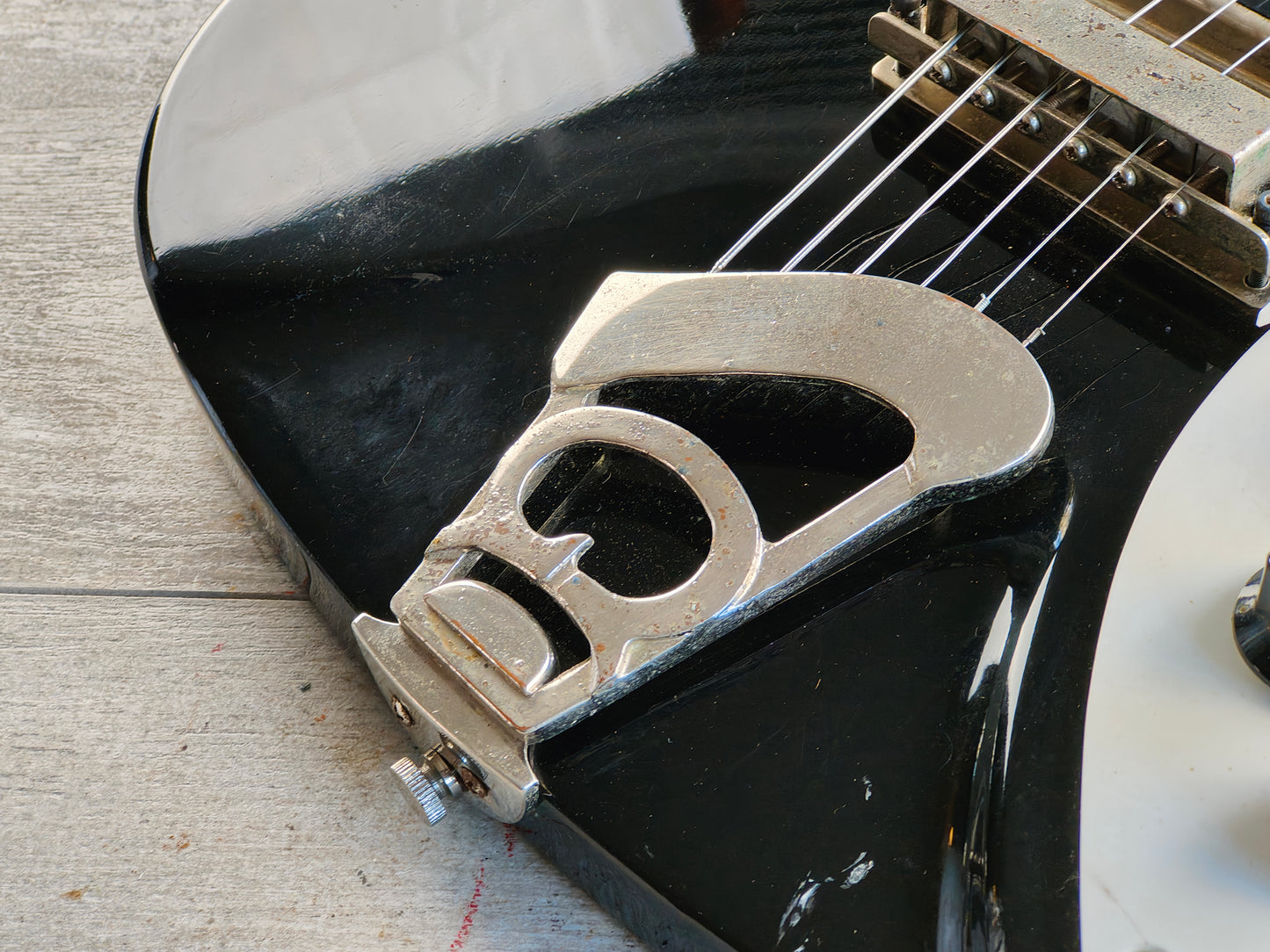 1987 Greco Japan JLG-80 320 John Lennon Model Double Cutaway (Black)