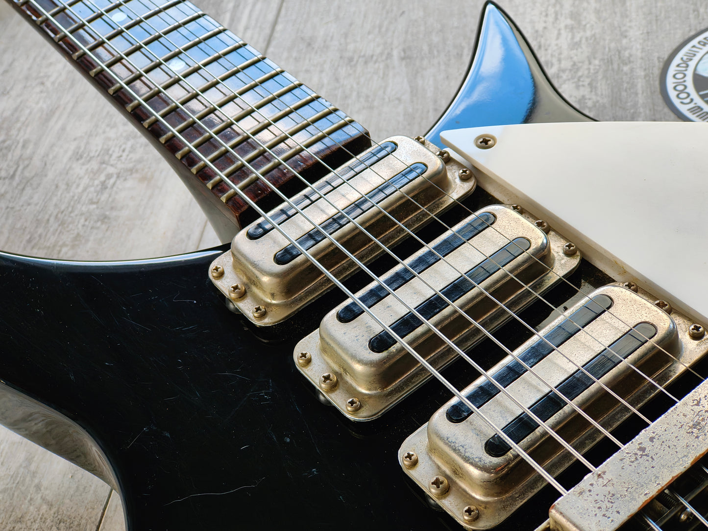 1987 Greco Japan JLG-80 320 John Lennon Model Double Cutaway (Black)