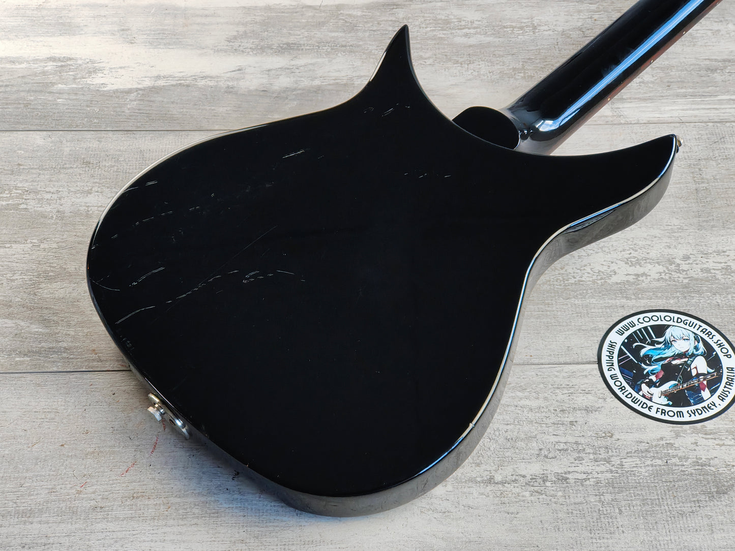 1987 Greco Japan JLG-80 320 John Lennon Model Double Cutaway (Black)