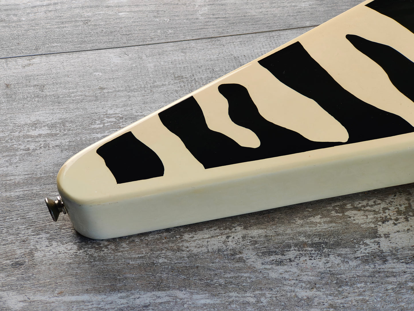 Rocky (by Cort) Flying V (Black & White Tiger Stripe)