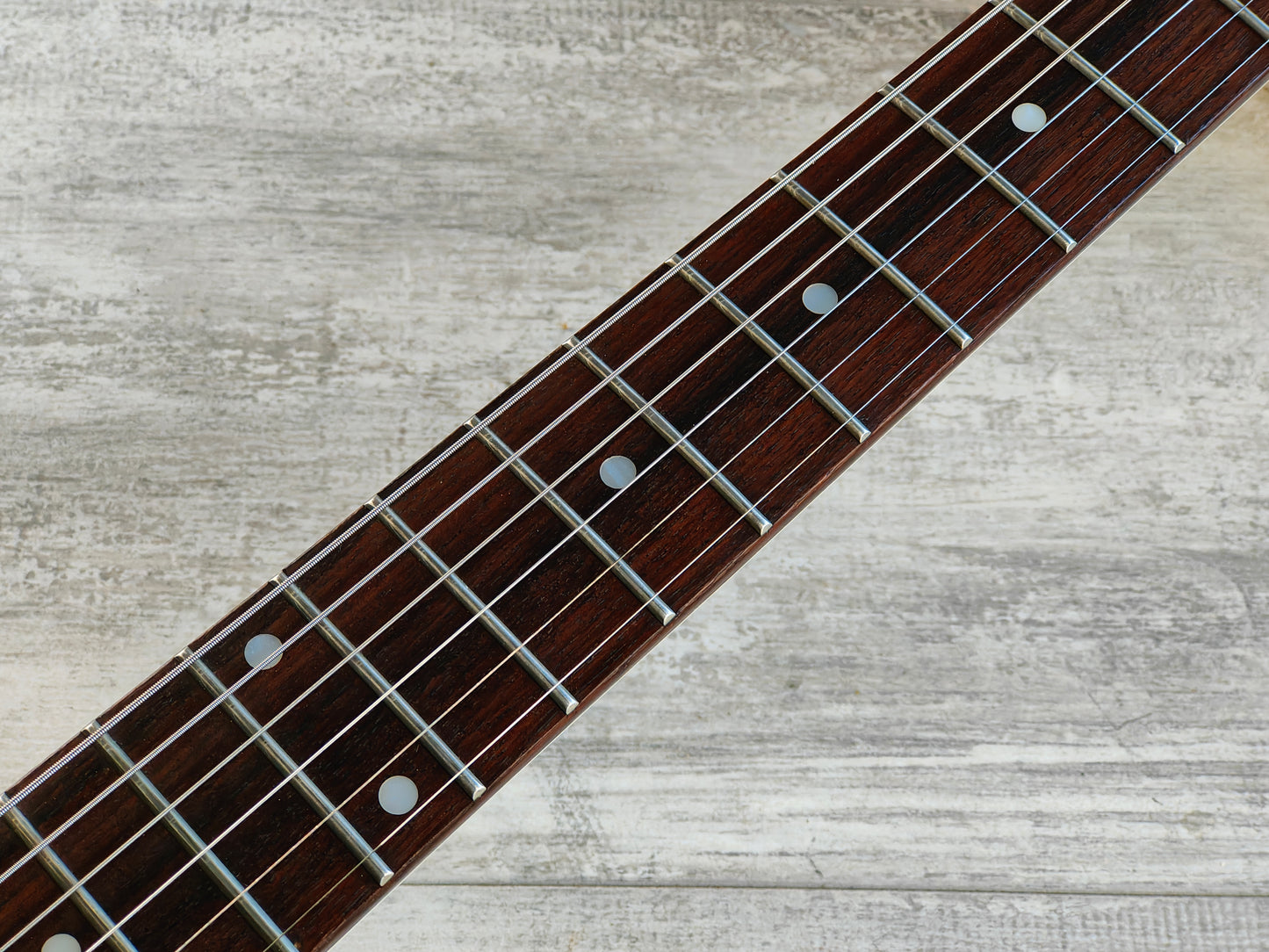 Rocky (by Cort) Flying V (Black & White Tiger Stripe)