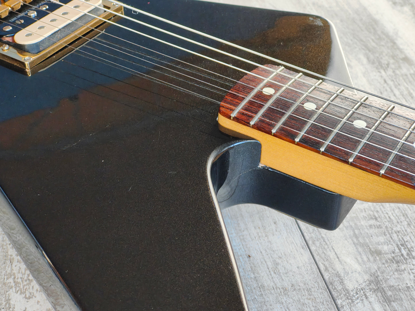 1982 Ibanez Japan DT100 Single Humbucker Destroyer (Metallic Black)