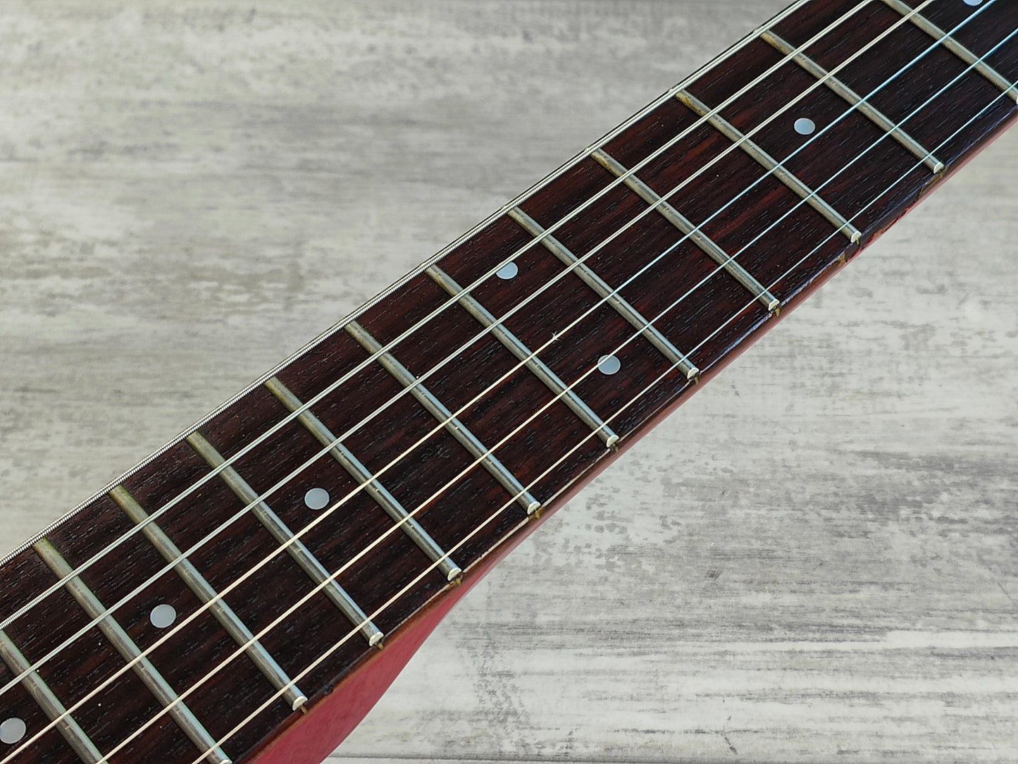 1985 Ibanez Japan DT330 Destroyer II Explorer (Fire Red) W/Case