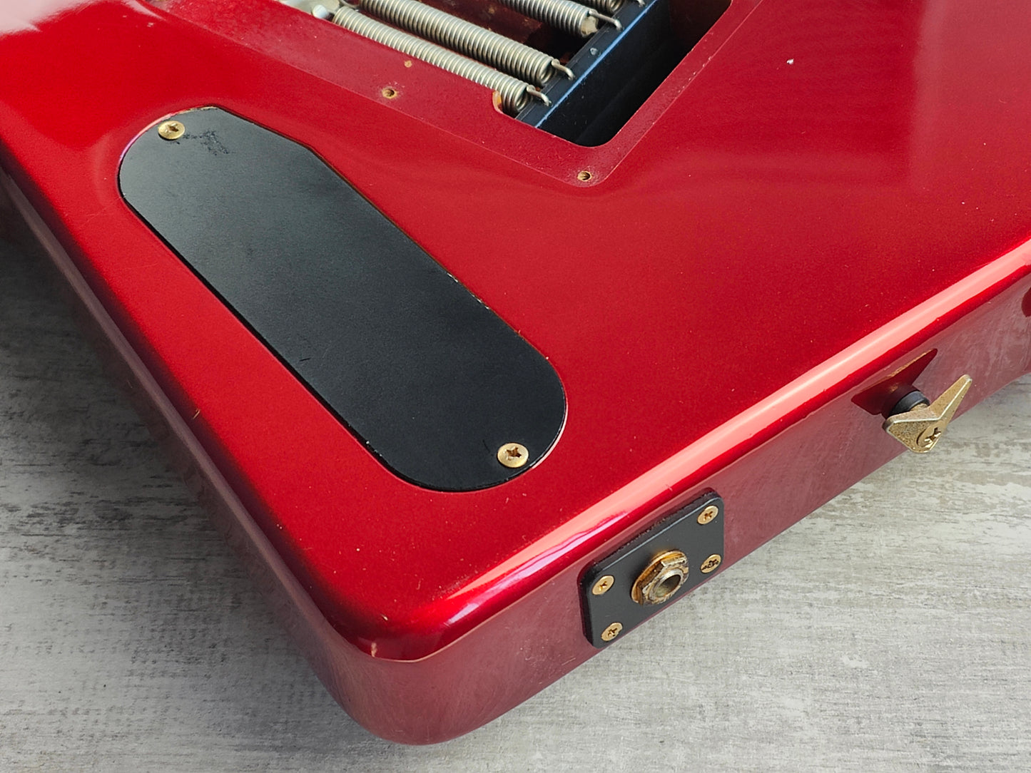 1985 Ibanez Japan DT330 Destroyer II Explorer (Fire Red) W/Case