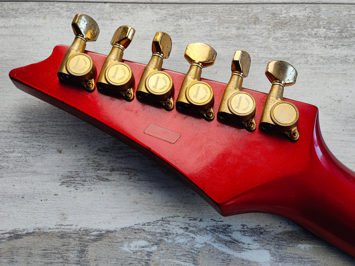 1985 Ibanez Japan DT330 Destroyer II Explorer (Fire Red) W/Case