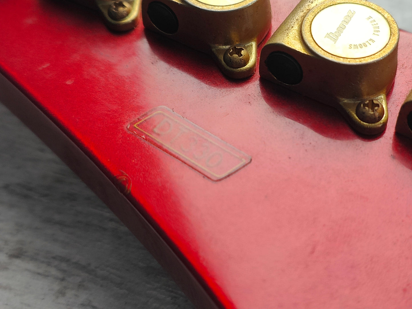 1985 Ibanez Japan DT330 Destroyer II Explorer (Fire Red) W/Case