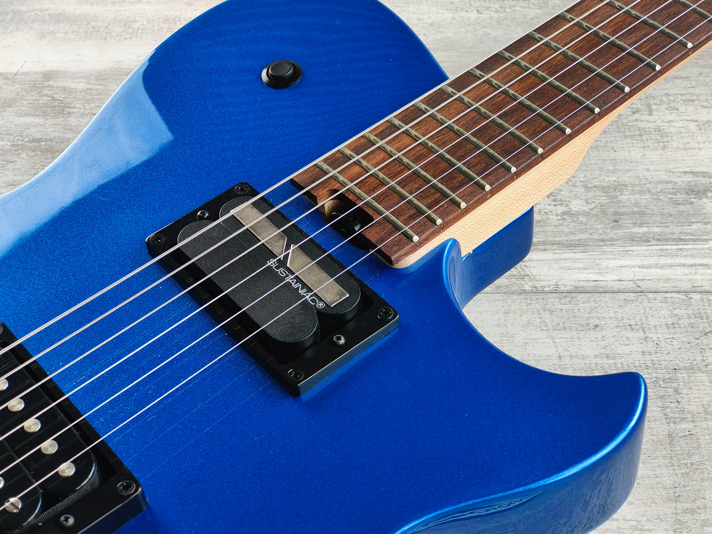 2022 Manson (Cort) MBM-2 Matthew Bellamy Signature Model w/Sustainiac (Meta Blue)