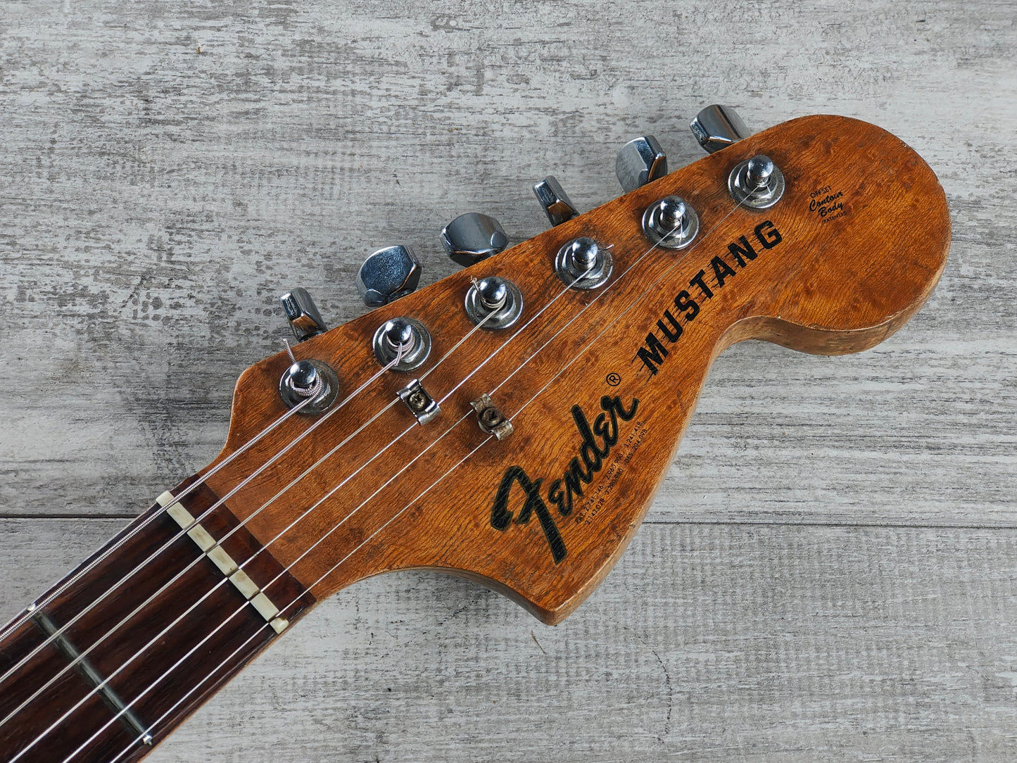 1973 Fender USA Mustang (Aged Olympic White)