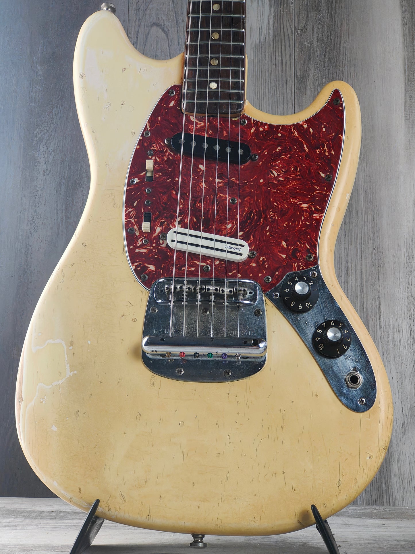 1973 Fender USA Mustang (Aged Olympic White)