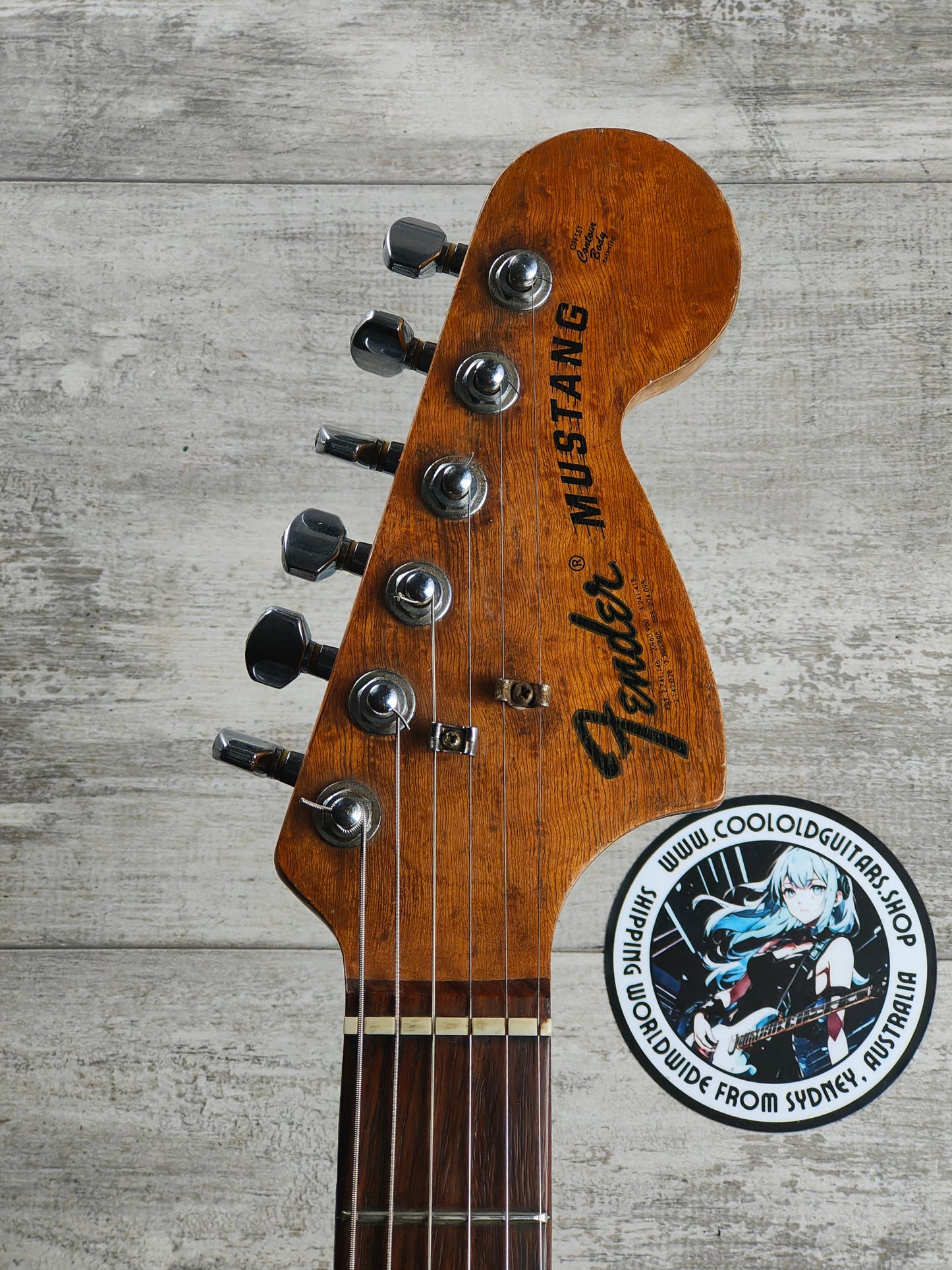 1973 Fender USA Mustang (Aged Olympic White)