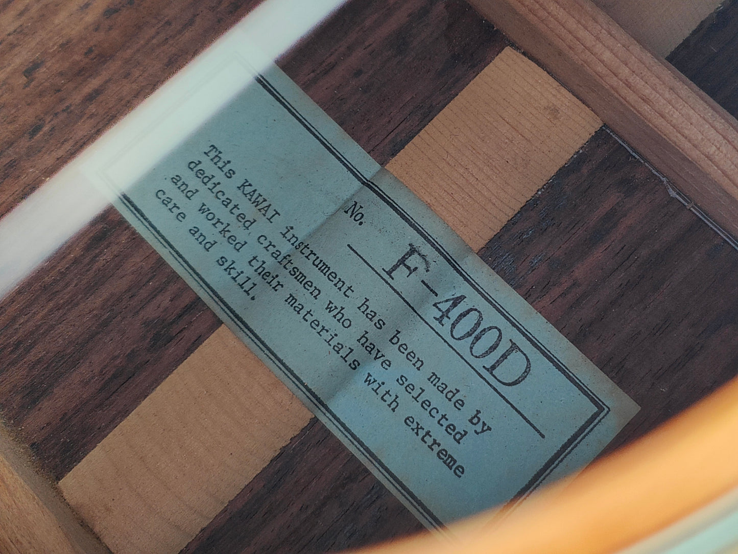 1970's Kawai Japan F-400D Dreadnought Acoustic (Made in Japan)