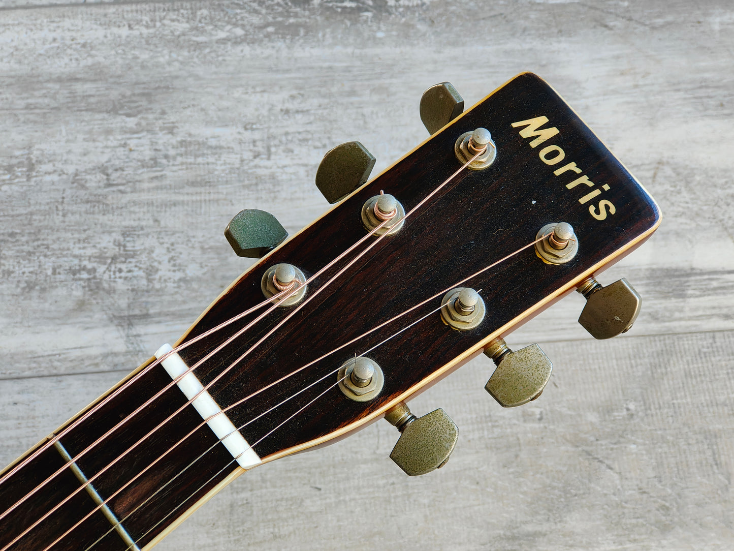 1980's Morris W-30 Japanese Vintage Acoustic Dreadnought Guitar (Natural)