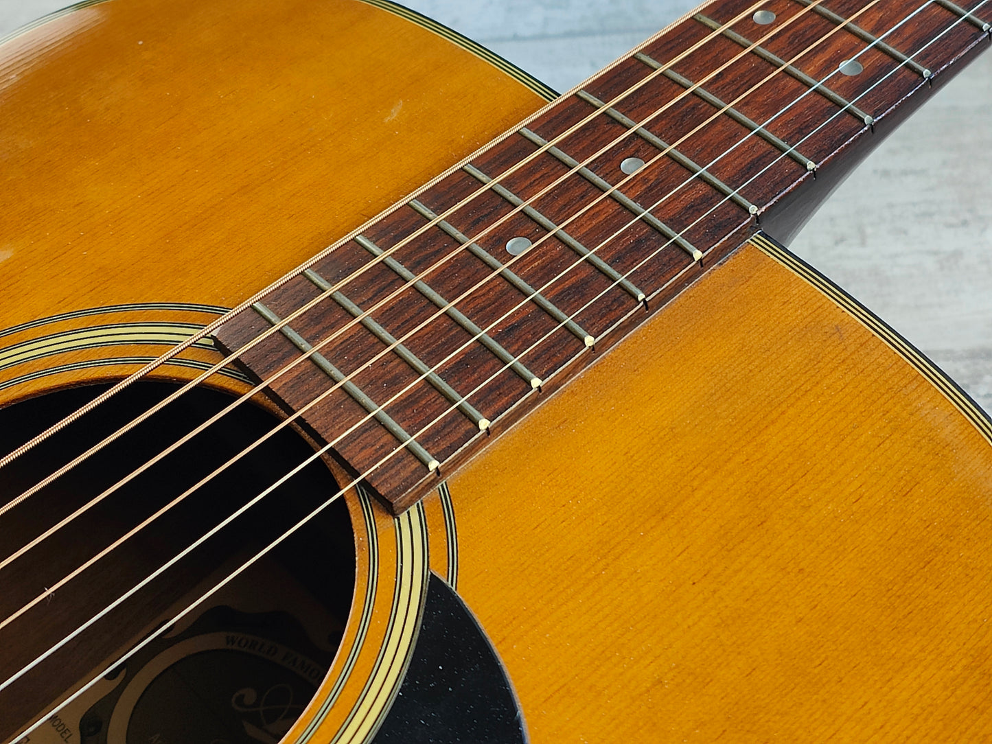 1970's Aria Japan F130 Folk Flat-Top Acoustic (Natural)