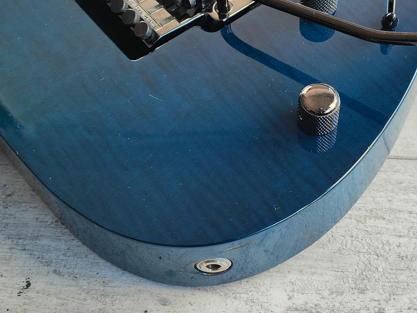 2000 Ibanez Japan RG680CM HSH Superstrat (Curly Maple Deep Blue)