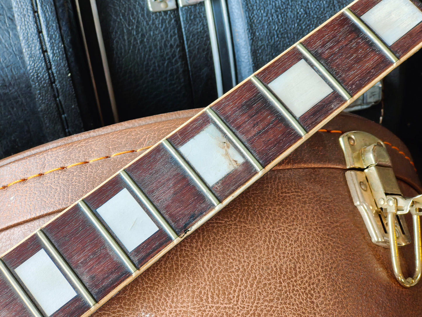 1970's Aria Pro II Japan Les Paul Custom (Headstock Break) - Thrift Shop w/Case