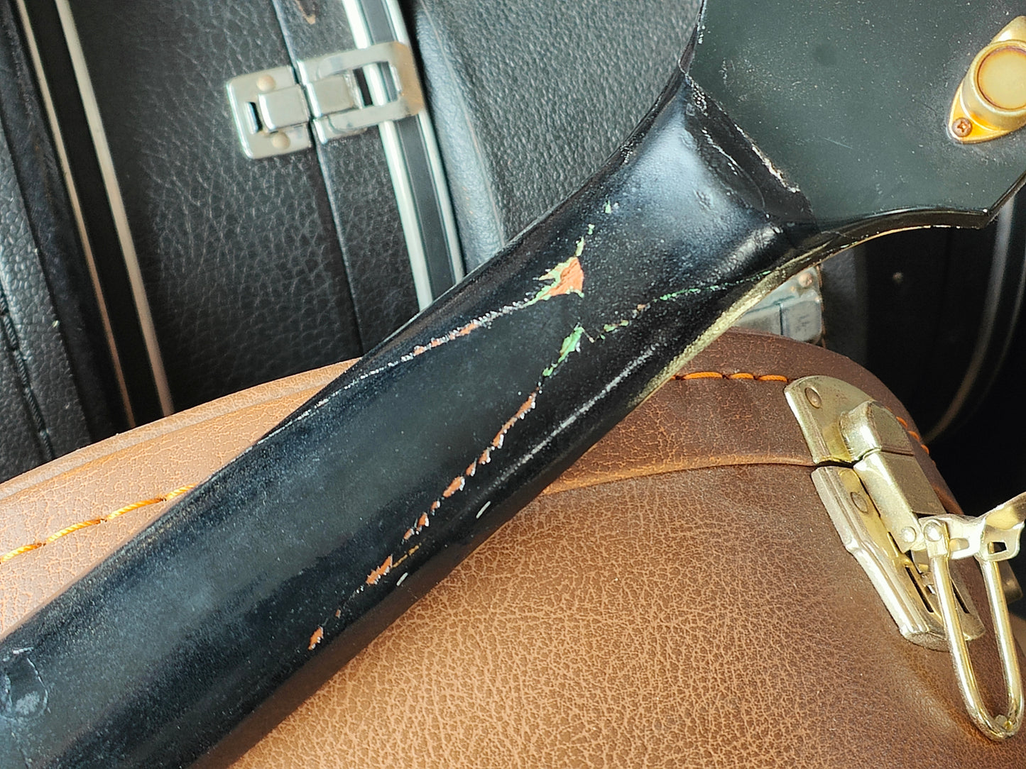 1970's Aria Pro II Japan Les Paul Custom (Headstock Break) - Thrift Shop w/Case