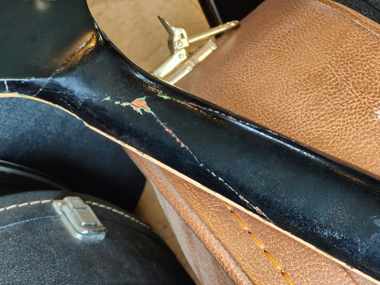 1970's Aria Pro II Japan Les Paul Custom (Headstock Break) - Thrift Shop w/Case